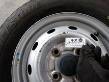 YS8165【送料無料145/80R12 80/78N】ダイハツ純正スチール 2021年製 ブリヂストン 中古夏タイヤセット■12×4J 100/4H ET約40■_画像7