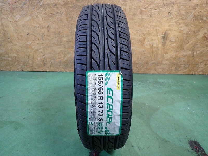 RK3731【送料無料155/65R13】1本 ダンロップ エナセーブEC202 未使用品 夏タイヤ ラジアルタイヤ ライフ ザッツなど《即決あり》