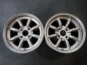 RK3750[ free shipping 15 -inch ] 2 ps RS Watanabe eito spoke RS-8 used aluminium wheel old car #15×7J 114.3/4H ET approximately 15#