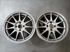 RK3748【送料無料17インチ】2本 阿部商会 AUTO STRADA ZR 中古アルミホイール 旧車などに ★17×7J 114.3/4H ET23★