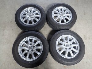 YS8418【送料無料195/65R15】日産純正 C27セレナ純正 2023年製 ダンロップ 中古夏タイヤセット ■15×5.5J 114.3/5H ET45■