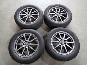 YS8412【送料無料225/60R17】アルファード ヴェルファイア 2022年製 BS レグノ GRVⅡ 中古夏タイヤセット■17×7J 114.3/5H ET38■