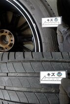 YS8163【送料無料225/50R18】weds エスティマ エリシオンなどへ ミシュラン 中古夏タイヤセット■18×8J 114.3/5H ET42■_画像10