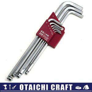 【中古】ASAHI TOOLS(アサヒツール) ボールポイント六角棒レンチ 9本セット DX2000【/D20179900036154D/】