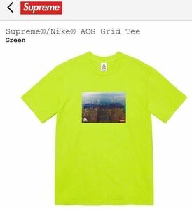 新品未使用 Supreme Nike AGC grid tee XL green シュプリーム ナイキ Tシャツ グリーン