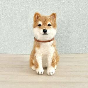 mofumofu 羊毛フェルト の柴犬のぬいぐるみ　豆柴　犬 