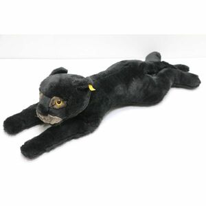 1円～ steiff シュタイフ molly jungpanther 黒ヒョウ 全長68cm