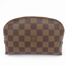 【新品 未使用】LOUIS VUITTON ルイヴィトン ダミエ・キャンバス ポーチ ポシェット N47516 ブラウン系 レディース コンパクト LV 保護袋_画像5