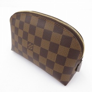 【新品 未使用】LOUIS VUITTON ルイヴィトン ダミエ・キャンバス ポーチ ポシェット N47516 ブラウン系 レディース コンパクト LV 保護袋