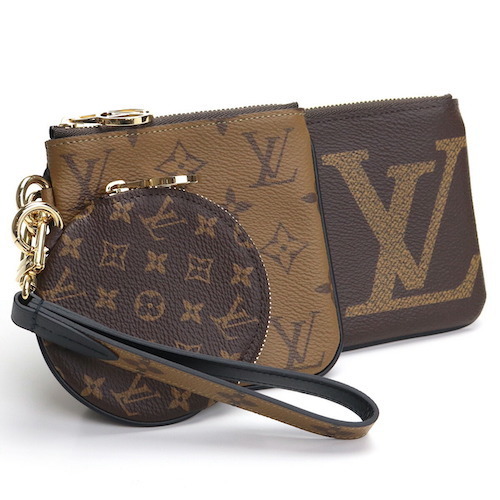 【新品 未使用 正規品】LOUIS VUITTON ルイヴィトン ポーチ ポシェット ジャイアントモノグラム ブラウン系 M68756 レディース ３点セット