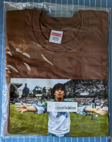 Supreme Maradona Tee ブラウン L Tシャツ シュプリーム マラドーナ Tシャツ