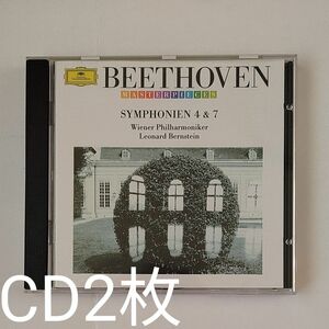 CD2枚)BernsteinのBeethoven交響曲7,6,4,1番、ウィーン・フィル