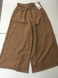 N278 new goods waist 64~70 M size tea brown group culotte regular price 8900 jpy 