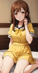 S74512-Kunikida Hanamaru высокое качество костюмированная игра искусство прекрасный девушка супер большой банное полотенце одеяло гобелен постер 100×50cm