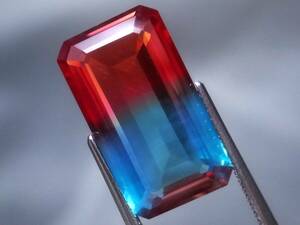 13.20ct new goods *bai color sapphire (palaiba& red color ) very good cut discoloration effect have compound ko Random 