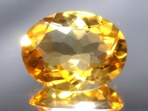 3.36ct b 新品・ギラギラの凄いテリ・天然シトリン ブラジル産