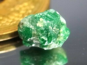 1.83ct new goods * non heating not yet processing. natural color * natural emerald raw ore tongue The nia production 