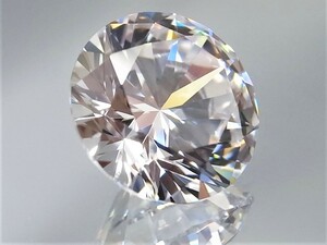 6.95ct 10mm 究極のExcellent cut 大粒キュービックジルコニア 理想的なラウンドブリリアンカット 人の手が一切触れていない完全未使用新品