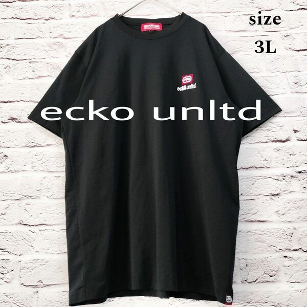 【大きいサイズ】エコーアンリミテッド ecko unltd Tシャツ ロゴ刺繍