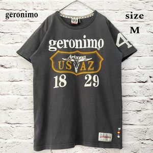 【ロゴ刺繍】ジェロニモ geronimo 両面アーム プリント Tシャツ