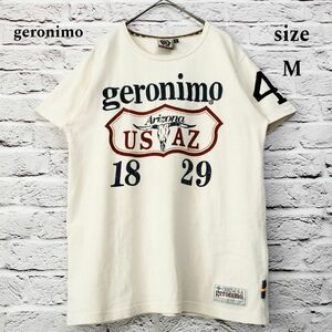 【ロゴ刺繍】ジェロニモ geronimo 両面アーム プリント Tシャツ