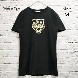【GOLDタイガープリント】 Onitsuka Tiger Tシャツ