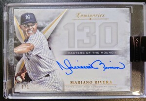 2018 topps luminaries auto 1/1 1of1 mariano rivera