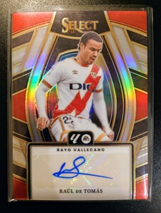 2023-24 panini select la liga soccer auto raul de tomas