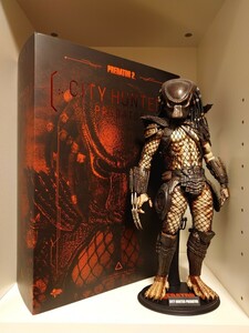 [ вскрыть товар / дефект есть ] hot игрушки Predator 2 City Hunter Predator Movie * master-piece 1/6 фигурка HOTTOYS PREDATOR