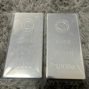  original silver metal silver in goto1kg × 2 sheets new goods unopened goods virtue power head office made 