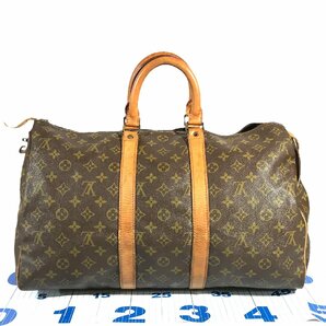 1円～ ルイヴィトン LOUIS VUITTON バッグ ボストンバッグ キーポル45 モノグラム M41428 SA レザー ブラウン 中古の画像4