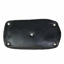 【1円～】 シャネル CHANEL バッグ ハンドバッグ トートバッグ カンボンライン 9番台 マトラッセ ココマーク レザー ブラック 中_画像6