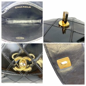 【1円～】シャネル CHANEL バッグ ポーチ ウエストバッグ ビコローレ 3番台 ココマーク ブラック ギャランティカード付き 中古の画像9