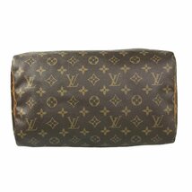 1円～ ルイヴィトン LOUIS VUITTON M41108 モノグラム スピーディ30 VI883 モノグラム PVC レザー ブラウン 中古_画像6