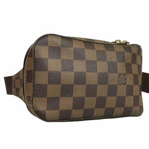 【1円～】ルイヴィトン Louis Vuitton バッグ ウエストバッグ ウエストポーチ ジェロニモス エベヌ レザー ダミエ N51994 ブラウン 中古