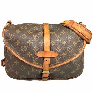 【1円～】ルイヴィトン LOUIS VUITTON バッグ ショルダーバッグ ソミュール M40710 レザー ブラウン 中古