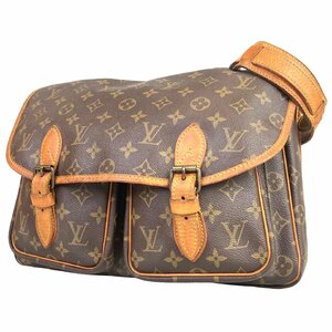 【1円～】 ルイヴィトン Louis Vuitton バッグ ショルダーバッグ モノグラム ジベシエールGM M42249 ブラウン レザー 中古　