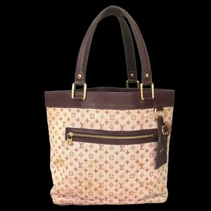 【1円～】ルイヴィトン LOUIS VUITTON バッグ ハンドバッグ トートバッグ ルシーユGM モノグラム キャンバス ピンク M92677 SR0043 中古