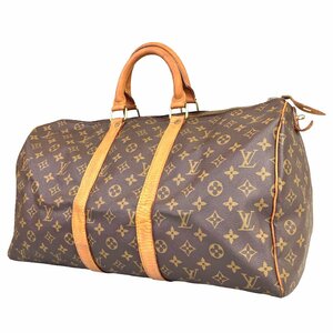 【1円～】 ルイヴィトン LOUIS VUITTON バッグ ハンドバッグ ボストンバッグ キーポル45 モノグラム M41428 821SD レザー ブラウン 中古