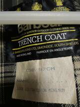 美品　 Barbour　Trech　トレンチコート　38　ビンテージ　英国製　90s セージ_画像4