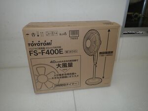 D605-140　未開封品　トヨトミ TOYOTOMI FS-F400E(W) フロアー扇風機 メカ式 ホワイト　