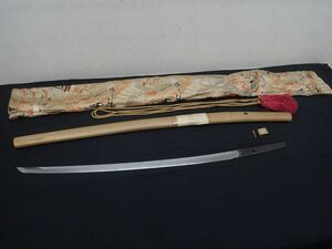 YY004-120　②刀 銘 備州長船宗光　刃長 2尺2寸(66.6 cm) 　附　白鞘・刀袋　日本刀・刀剣