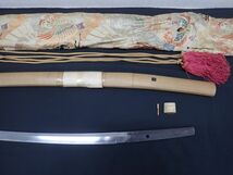 YY004-120　②刀 銘 備州長船宗光　刃長 2尺2寸(66.6 cm) 　附　白鞘・刀袋　日本刀・刀剣_画像3