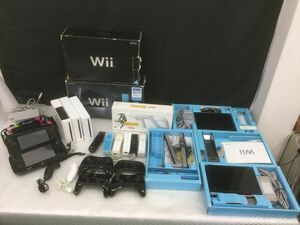 D790-140[WII 5 point summarize ] Nintendo WII game machine body RVL-001(JPN)/WIIU game pad WUP-010(JPN)/ remote control controller attaching t