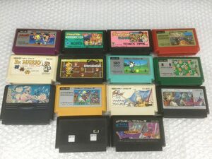 D918-60【FCゲームソフト14本まとめ】ファミリーコンピュータ/三菱 生ロム カセット/ドルアーガの塔/ダウンタウン熱血物語/スパルタンX/他t