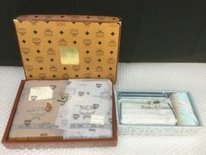 D943-80【未使用保管品まとめ】MCM フェイスタオル2枚 MC-2072 クンスト 綿100％/Pinky&Dianne ピンキー&ダイアン ハンカチ&ポーチセットt