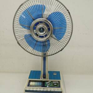 D546-160A 当時物  SANYO サンヨー 扇風機 EF-6LW ブルー3枚羽根 30cm Oscillating Fan 1978年 三洋電機 昭和レトロ 直接引き取り歓迎の画像1