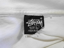 【L】初期80s OLD STUSSY スカル クラウン Tシャツ 黒タグ オールド ステューシー ヴィンテージ ショーンフォント ストックロゴ 白_画像4