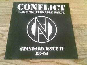 LP：CONFLICT STANDARD ISSUE Ⅱ 88-94 コンフリクト：UK盤