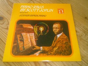 LP：SCOTT JOPLIN PIANO RAGS, VOL.2 JOSHUA RIFKIN PIANO ジョシュア・リフキン スコット・ジョプリン ピアノラグ VOL.2：US盤